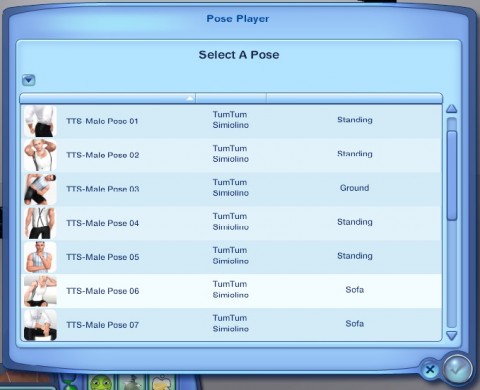 Проигрыватель поз для Sims 3 от cmomoney / Pose Player